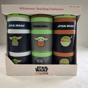 Whiskware Star Wars Mandalorian Snacking Containers Grogu Baby Yoda 3-Pack Set